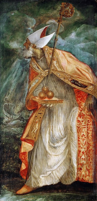 Saint Nicolas de Bari (Nicolas de Myre) (270-345) - Jacopo Robusti Tintoretto