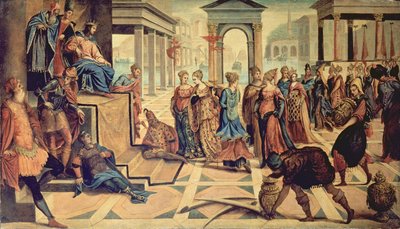 Salomon et la reine de Saba - Jacopo Robusti Tintoretto