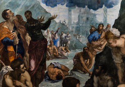 Saint Augustin guérit le boiteux (détail) - Jacopo Robusti Tintoretto
