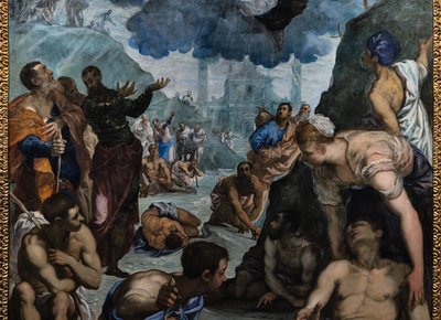 Saint Augustin guérit le boiteux, détail - Jacopo Robusti Tintoretto