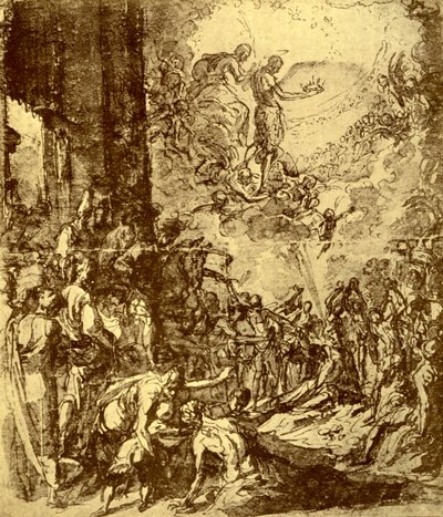 Étude pour le Martyre de Saint Étienne - Jacopo Robusti Tintoretto