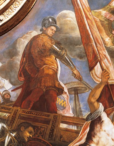 Les Vénitiens combattent les Aragonais à Gallipoli (détail) - Jacopo Robusti Tintoretto
