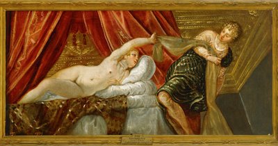 La chasteté de Joseph - Joseph et la femme de Potiphar ... (peinture sur toile) - Jacopo Robusti Tintoretto