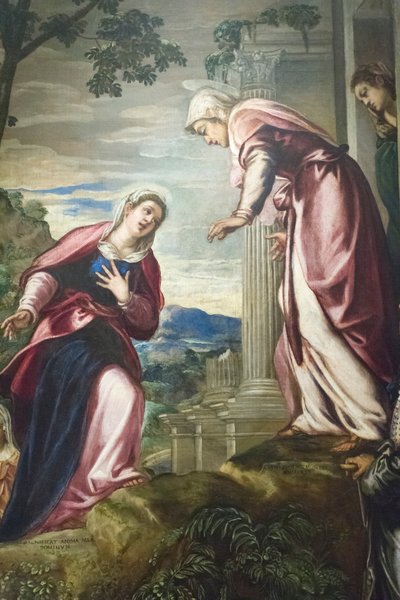 Visitation avec Saint Joseph et Saint Zacharie - Jacopo Robusti Tintoretto