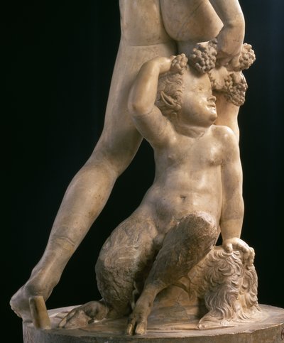 Bacchus, détail de la moitié inférieure, sculpture de Jacopo Sansovino (1486-1570) - Jacopo Sansovino