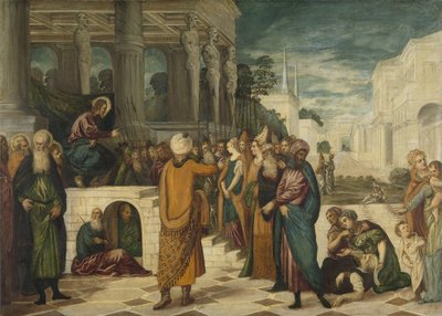 Christ avec la femme adultère - Jacopo Tintoretto