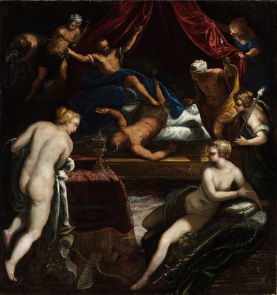 Hercule expulse le faune du lit d