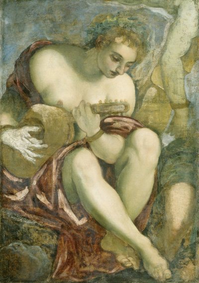 Muse avec luth - Jacopo Tintoretto