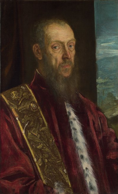Portrait de Vincenzo Morosini (1511-1588). - Jacopo Tintoretto