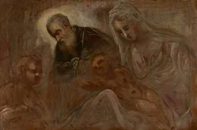 La Sainte Famille avec le jeune Saint Jean-Baptiste - Jacopo Tintoretto