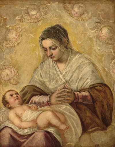 La Madone des étoiles - Jacopo Tintoretto and Workshop