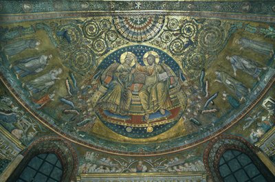 Couronnement de la Vierge, abside de la basilique S. Maria Maggiore, Rome, 1287-92 - Jacopo Torriti