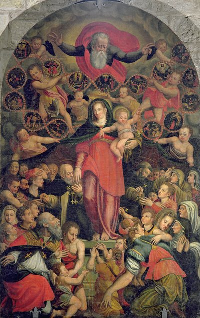 Madone du Rosaire, c.1569 - Jacopo Zucchi