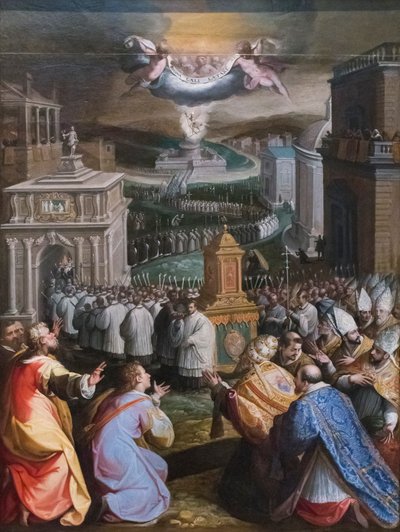 Procession de Saint Grégoire le Grand - Jacopo Zucchi