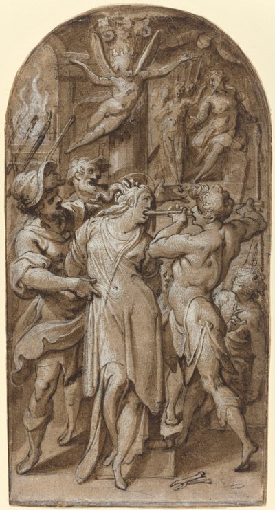 Le martyre de Sainte Apollonie - Jacopo Zucchi
