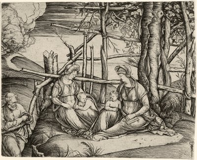 La Sainte Famille avec sainte Élisabeth et le jeune Jean - Jacopo de Barbari
