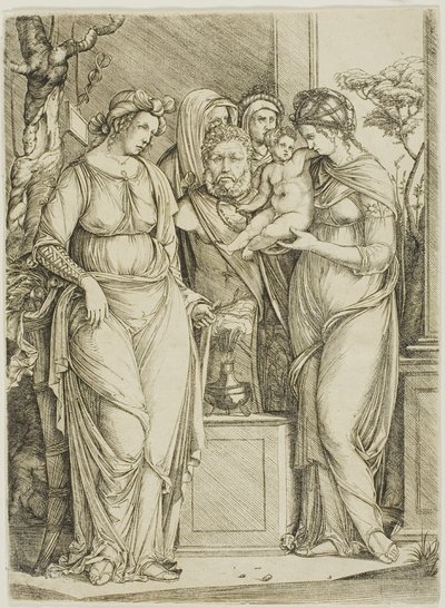 Sacrifice à Priape, la plus grande assiette - Jacopo de