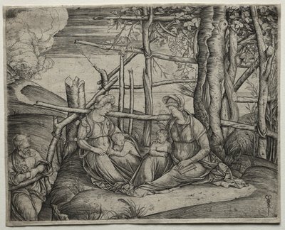La Sainte Famille avec Sainte Élisabeth - Jacopo de