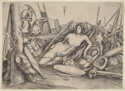 La Victoire allongée au milieu des trophées - Jacopo de
