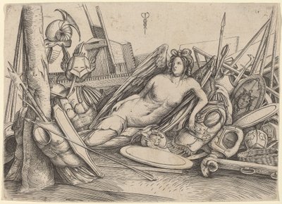 Victoire allongée parmi les trophées, c. 1500-1503 - Jacopo de Barbari