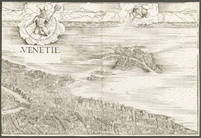 Vue de Venise [bloc central supérieur], 1500 - Jacopo de Barbari