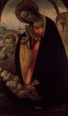 Madone et Enfant avec le petit Jean-Baptiste - Jacopo del Sellaio