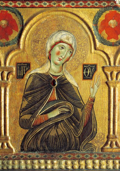 Figure de Marie, de Rédempteur avec la Madone et trois saints - Jacopo di Meliore