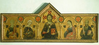 Le Rédempteur avec la Madone et trois Saints (détail) - Jacopo di Meliore