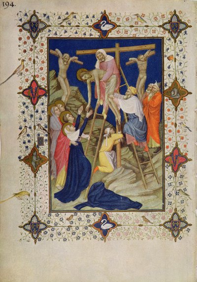 MS 11060-11061 Heures de la Croix : Vêpres, la Descente de Croix - Jacquemart de Hesdin
