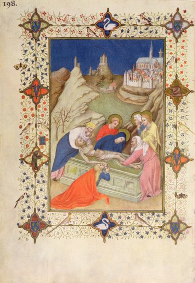 MS 66060-66061 Heures de la Croix : Complies, La Mise au tombeau - Jacquemart de Hesdin