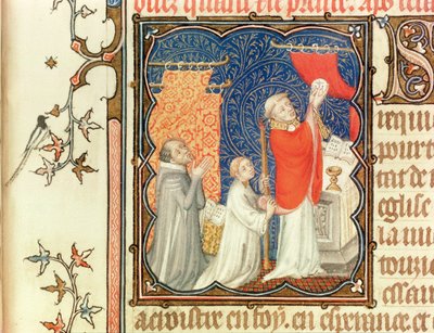 Jean de France (1340-1416) duc de Berry priant avant l