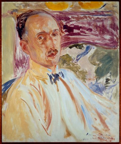 Étude pour le portrait de François Mauriac (1885-1970), écrivain français. Peinture par Jacques Emile Blanche - Jacques Emile Blanche