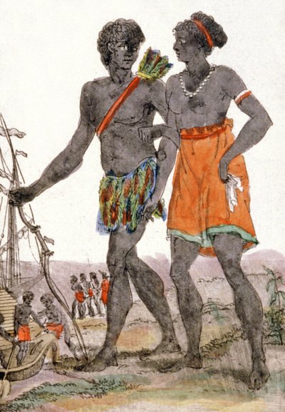 Homme et Femme du Sénégal - Jacques (after) Grasset de Saint Sauveur