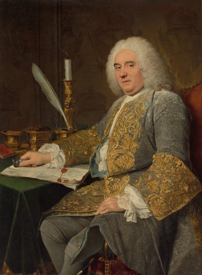Portrait de Jean-Gabriel du Theil à la signature du traité de Vienne - Jacques André Joseph Aved