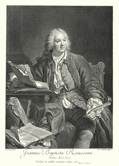 Jean-Baptiste Rousseau, poète et dramaturge français - Jacques Andre Joseph Camelot (after) Aved
