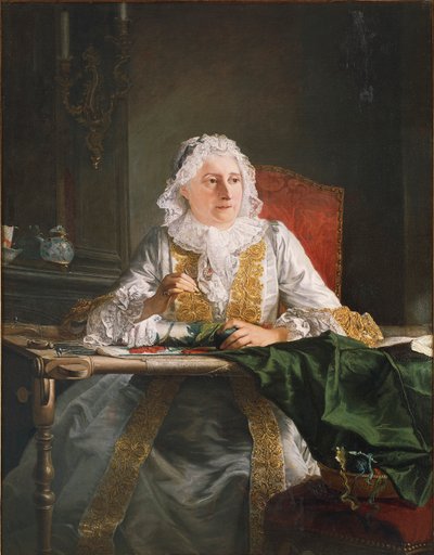 Portrait de Madame Crozat - Jacques Andre Joseph Camelot Aved
