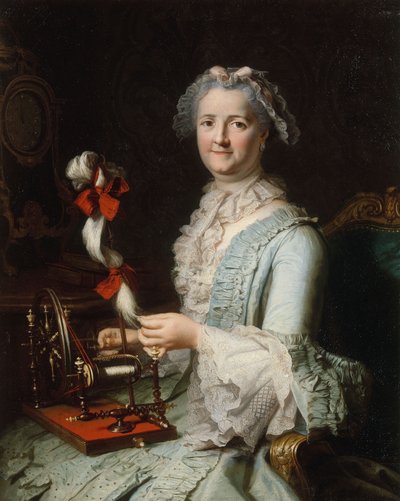 Portrait présumé de Françoise-Marie Pouget, deuxième épouse de Chardin, c.1760 - Jacques Andre Joseph Camelot Aved