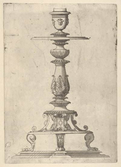 Design pour un chandelier, 1548-49 - Jacques Androuet Du Cerceau