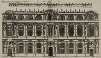 La façade de Pierre Lescot publiée en 1576 - Jacques Androuet Ducerceau