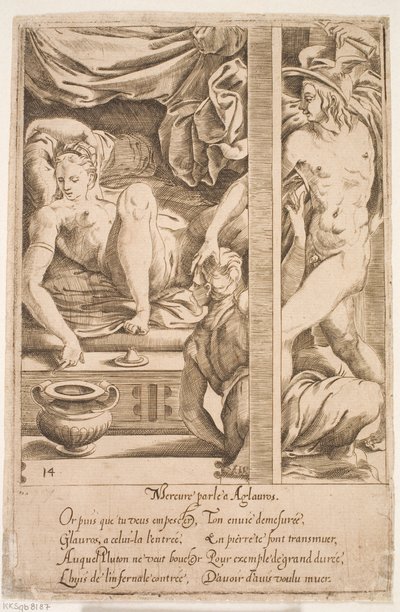 Mercure rend visite à Hersé - Jacques Androuet Ducerceau d.Æ.