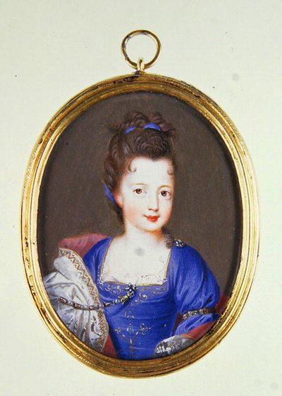 Miniature de la princesse Louise Stuart, vers 1700 - Jacques Antoine Artaud