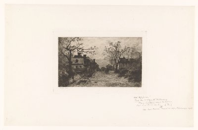 Rue de village avec des figures - Jacques Barthélemy Appian (Adolphe)