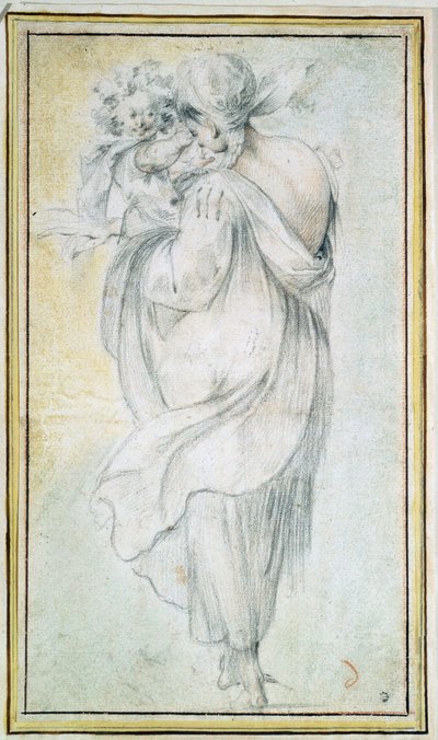 Gitane avec un enfant - Jacques Bellange