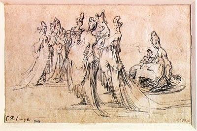 Groupe de femmes - Jacques Bellange