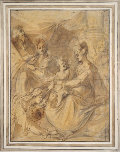 Sainte famille avec Sainte Anne et Marie Madeleine - Jacques Bellange