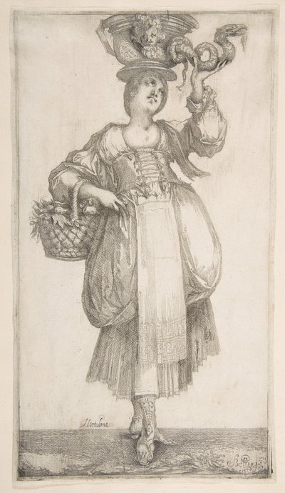 Hortulana, de la série Hortulanae, 1611 - Jacques Bellange