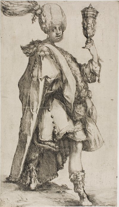 Les trois mages : Balthasar, roi de Saba - Jacques Bellange