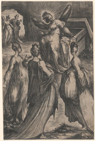 Les trois Marie au tombeau - Jacques Bellange