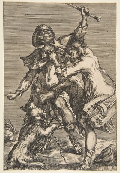 Deux Mendiants Combattants, 1612-16 - Jacques Bellange