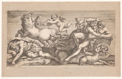 Céphale emporté par Aurore dans son char (série: Scènes mythologiques d